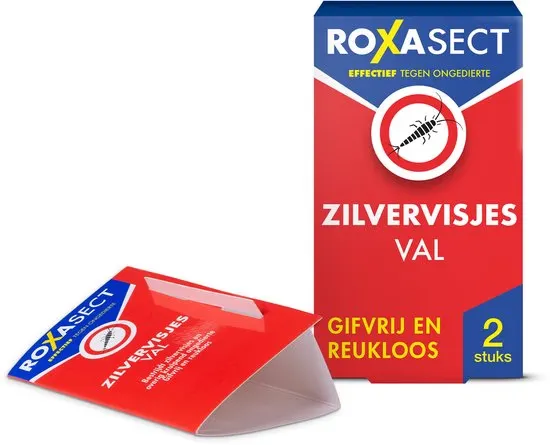 Zilvervisjesval voor het monitoren van zilvervisjes in huis